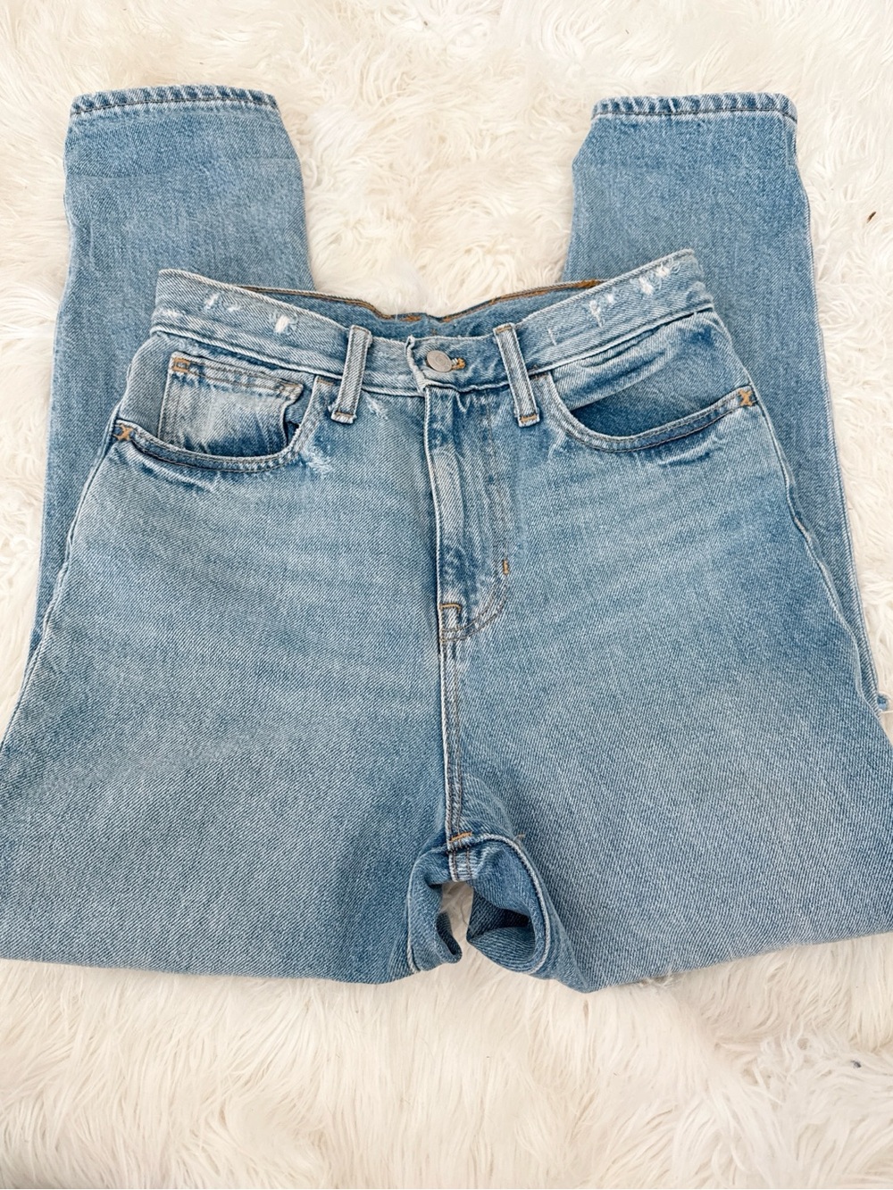 Madewell Light Blue High-Rise Straight Jeans